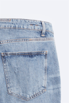 Eskitme Skinny Jean-Mavi Açık