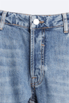 Eskitme Skinny Jean-Mavi Açık