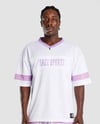 File Kumaş Spor   Oversize  T shirt-Lila Açık