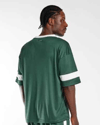 File Kumaş Spor   Oversize  T shirt-Yeşil-Beyaz