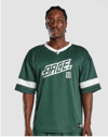 File Kumaş Spor   Oversize  T shirt-Yeşil-Beyaz