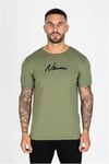 Göğsü Nakışlı TShirt Haki