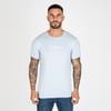 Göğsü Nakışlı TShirt Mavi Açık