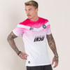 Göğüsü Logolu Long T-shırt Pembe