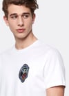Goril Armalı T-Shirt Beyaz