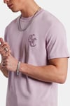 GOTHIC C RHINESTONE T-SHIRT-Bej