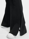 Jersey flare Pantolon-Siyah