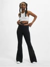 Jersey flare Pantolon-Siyah