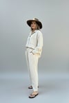 Keten Baggy Pantolon-Bej