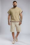 Kolsuz T-shirt-Bej