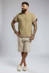 Kolsuz T-shirt-Bej
