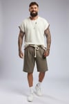 Kolsuz T-shirt-Krem