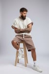 Kolsuz T-shirt-Krem