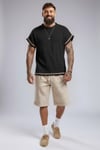 Kolsuz T-shirt-Siyah