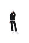 Kolu baskılı Oversize Kapişonlu Sweat Siyah