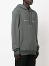 Logo Baskılı Regular  Kapişonlu Sweat-Yeşil