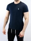 Logolu Basic T shirt Lacivert