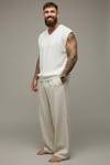Merserize Kolsuz T-shirt-Beyaz