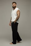 Merserize Kolsuz T-shirt-Beyaz