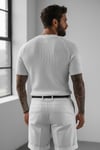 Merserize T-shirt-Beyaz