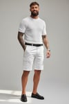 Merserize T-shirt-Beyaz