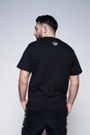 Normal Kesim  Unisex Köpek Baskılı T shirt Siyah