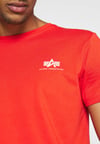 Normal Kesim Küçük Logolu T shirt Kırmızı