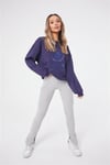 Önü Çelenk Nakışlı  Sweat Lacivert