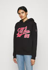 Önü Nakışlı 05 Kapişonlu Sweat Siyah