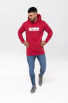 Önü Yazılı  Kapşonlu Sweat Kırmızı