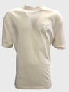 Oversize Archive İmza Nakışlı T shirt Kirli Beyaz
