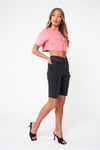 Oversize Cebi Fermuarlı  Crop T shirt Yavruagzı
