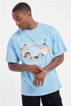 Oversize Cherhub T shirt-Mavi
