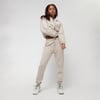 Oversize Fermuarlı  Sweat-Bej
