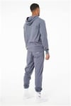 Oversize Fitilli Kapişonlu Sweat İndigo Mavi