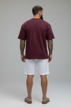 Oversize Forewer T-Shirt-Bordo