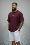 Oversize Forewer T-Shirt-Bordo