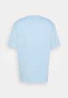 Oversize İmza Baskılı T shirt Mavi Açık