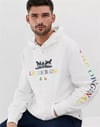 Oversize Kapişonlu 90's Sweat-Beyaz