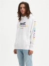 Oversize Kapişonlu 90's Sweat-Beyaz