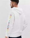 Oversize Kapişonlu 90's Sweat-Beyaz