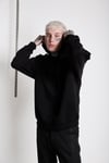 Oversize Kapişonlu Sweat Siyah