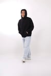 Oversize Kapşonlu Basic Sweat Siyah