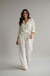 Oversize Muslin Gömlek-Bej