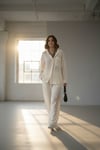 Oversize Muslin Gömlek-Bej