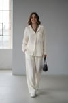 Oversize Muslin Gömlek-Bej