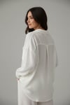 Oversize Muslin Gömlek-Beyaz
