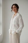 Oversize Muslin Gömlek-Beyaz