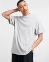 Oversize Overlock Detaylı  T shirt Gri