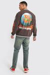 Oversize  Penye Çıtçıtlı  College Bomber Mont SweatKahve